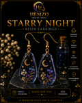 HEMZO Starry Night Resin Earrings